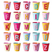 Rice dk Alphabet Melamine Cup - Alphabet A-Z Cups