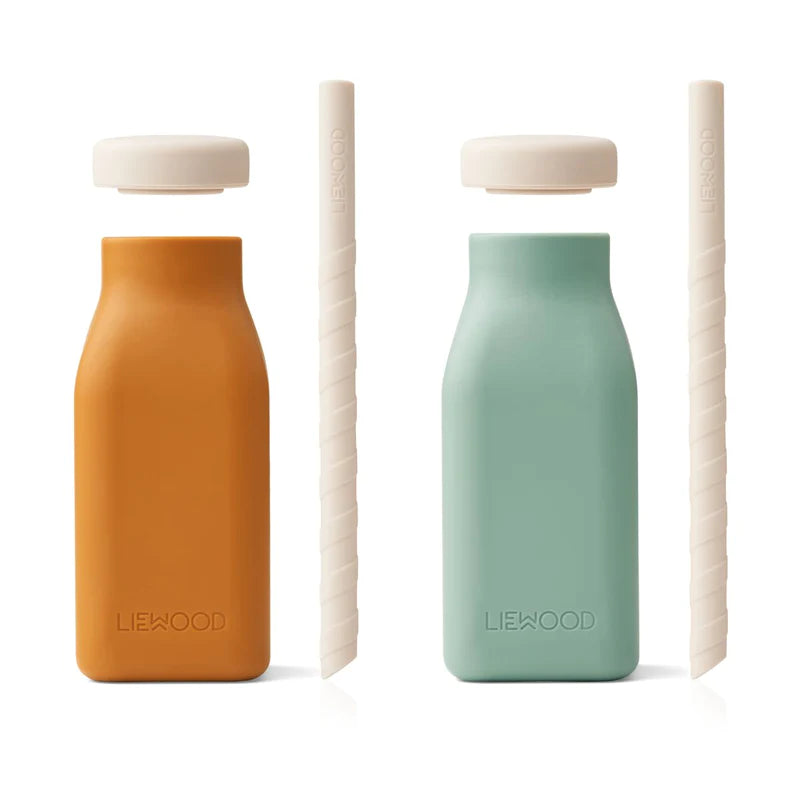 erika-milkshake-bottle-with-lids-and-straws-mustard-peppermint-ottie-and-the-bea