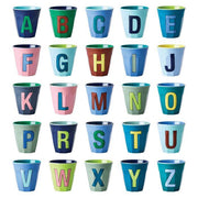 Melamine Alphabet Cup-Bluish - Ottie and the Bea