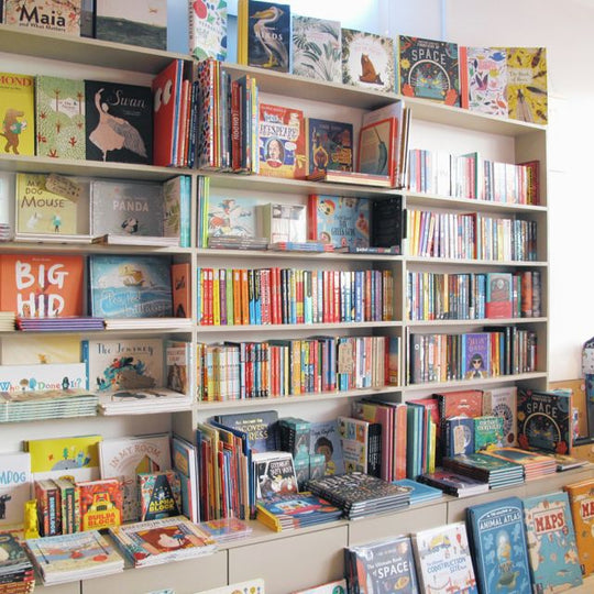 book shelves at Ottie and the Bea