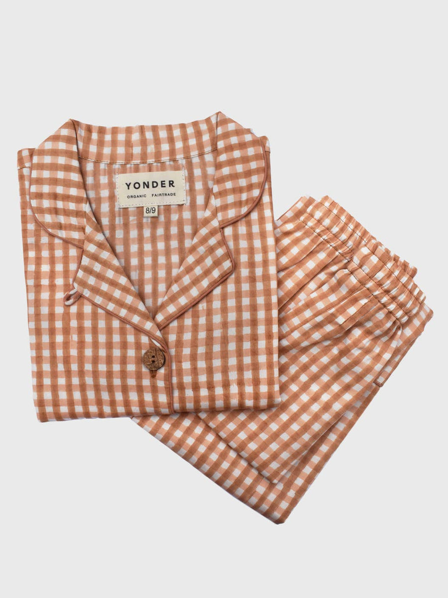 Junior Organic Cotton Pyjamas | Toffee
