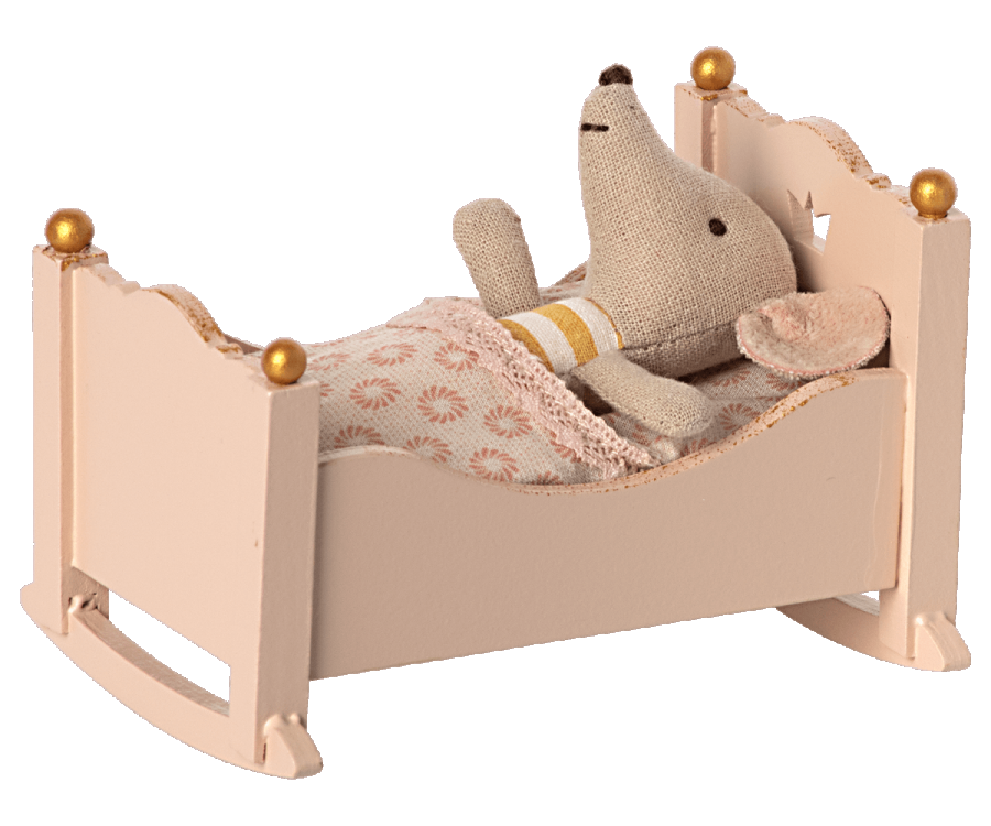 Cradle Baby Mouse- Rose