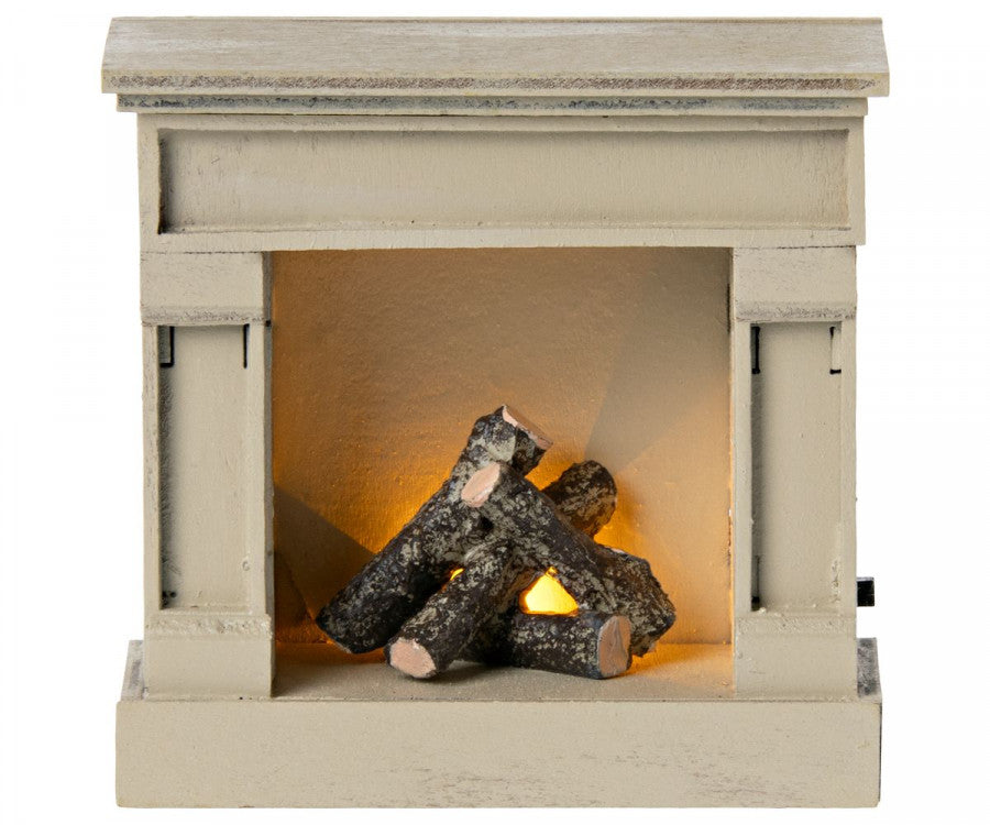 Maileg Miniature Fireplace-off white