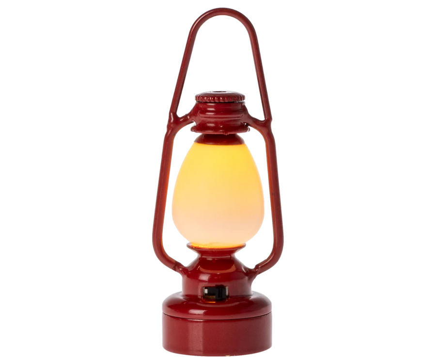 Vintage Lantern Mouse - Red