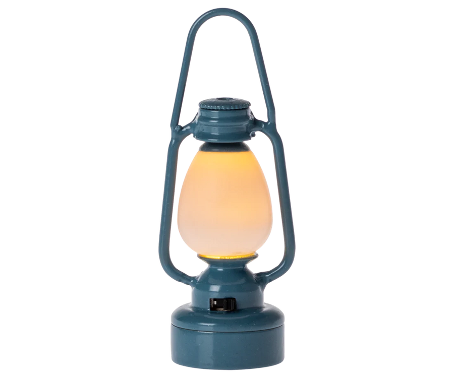 Vintage Lantern, Mouse- Blue