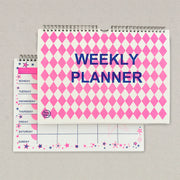 Weekly_planner_cover_and_internal_pink_diamonds