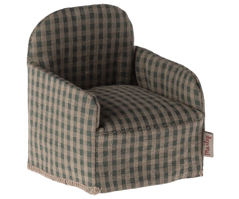 Mouse Chair- Green Check