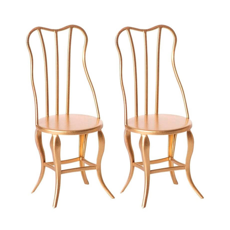 Maileg Vintage Chairs set- Gold