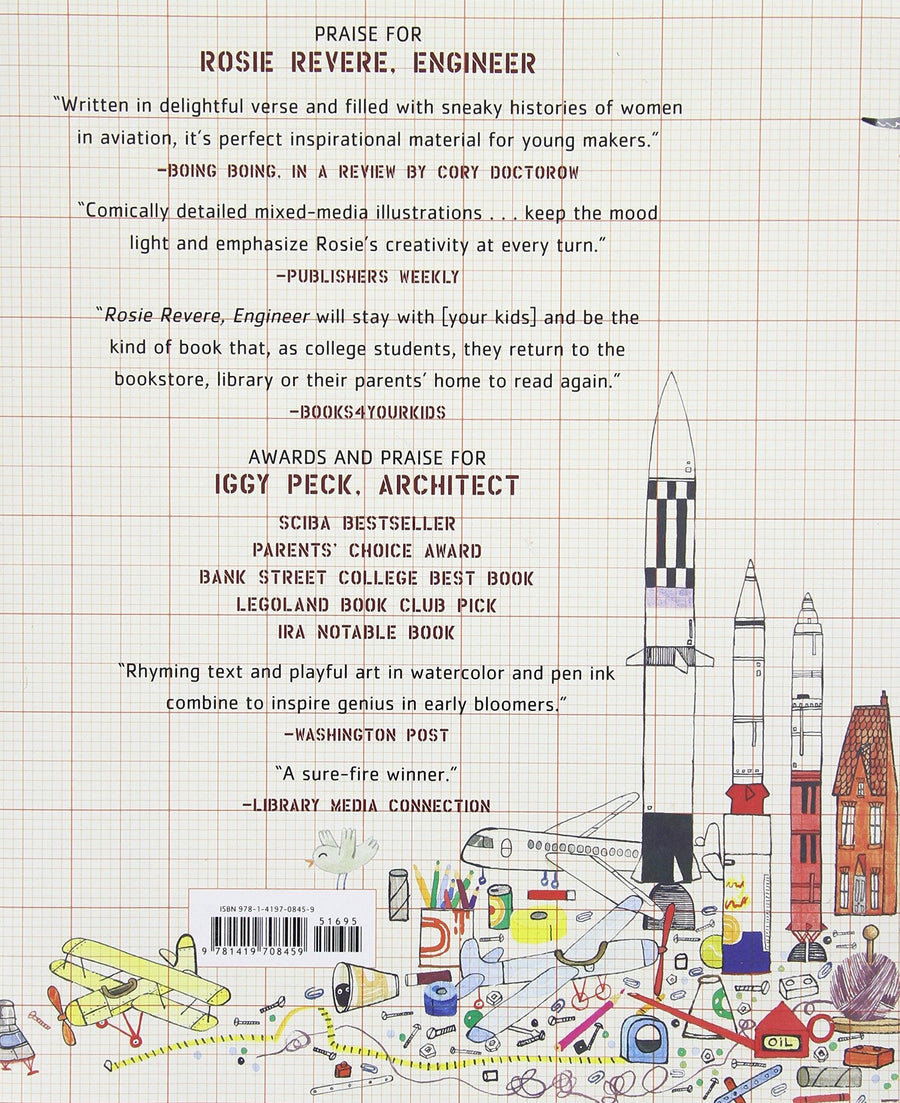 Rosie Revere, Engineer by Andrea Beaty and David Roberts Back Cover