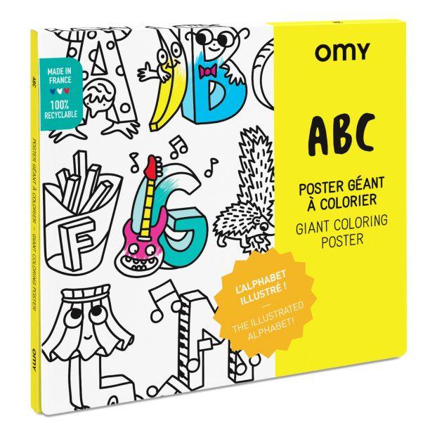 OMY ABC colouring poster