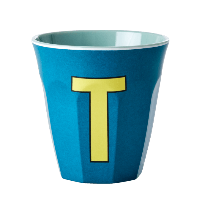 Melamine Alphabet Cup-Bluish - Ottie and the Bea
