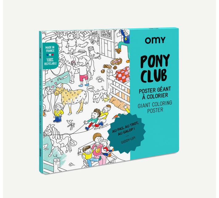 Colouring Poster- Pony Club