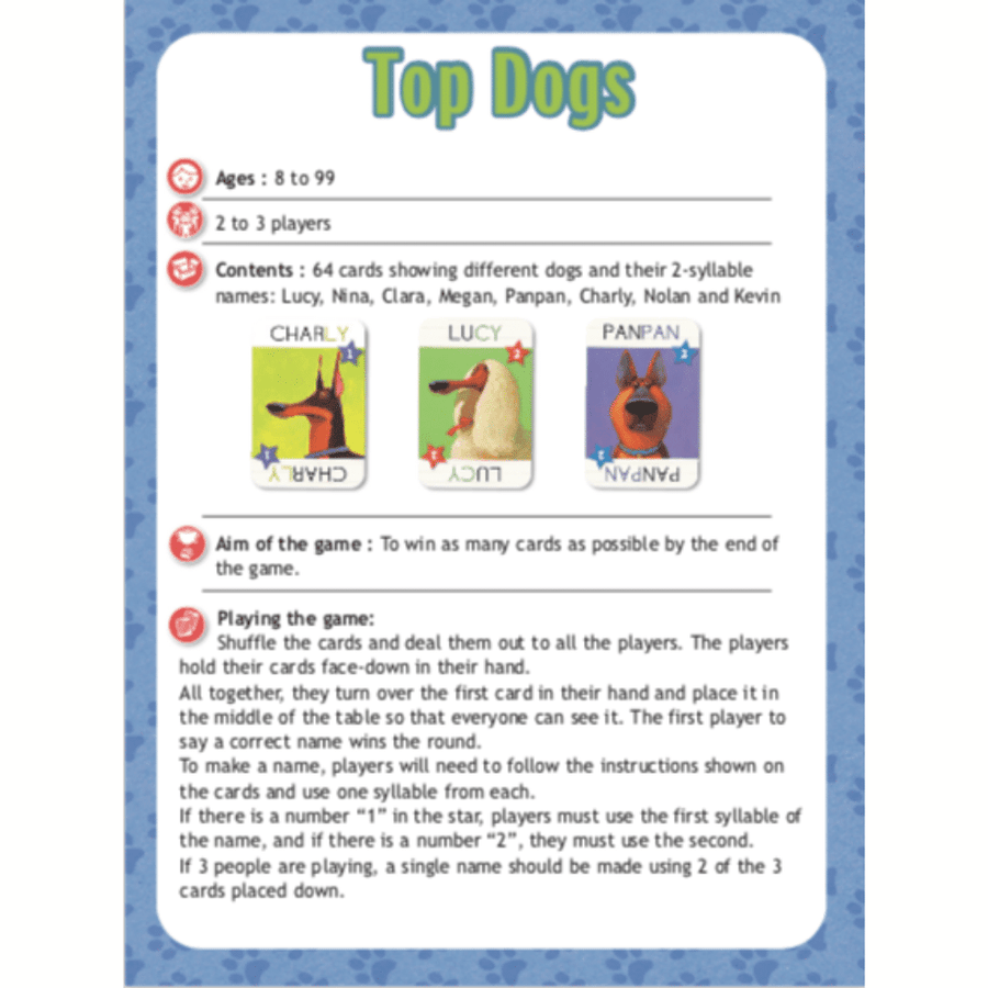 Top Dogs Playing Cards - Ottie and the Bea
